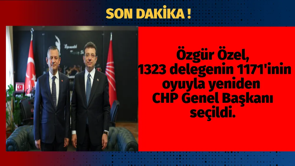 Özgür Özel, 1323 delegenin 1171